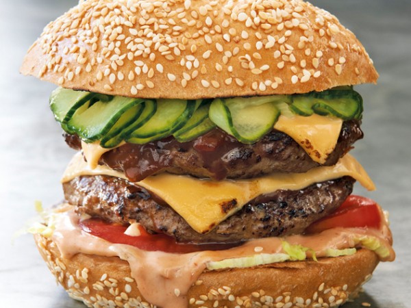 A double cheese whopper from Gibson's. Photo supplied.