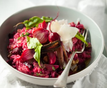 Colleen Grove's baby beetroot, blue cheese and walnut risotto