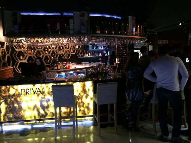 The bar at the Priva Gastrolounge. Photo courtesy of the restaurant