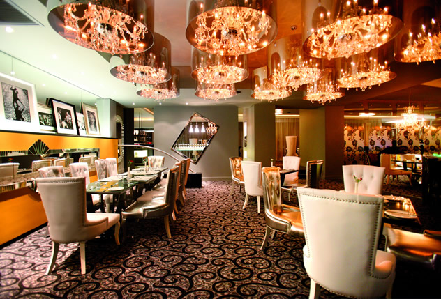 The interior of the restaurant at the Fire & Ice Hotel. Photo courtesy of the restaurant.