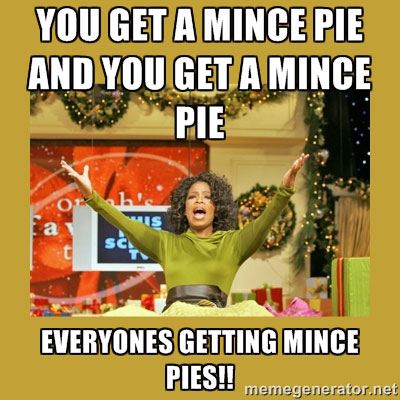 Oprah donates mince pies