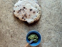 Honey askoek and herb butter