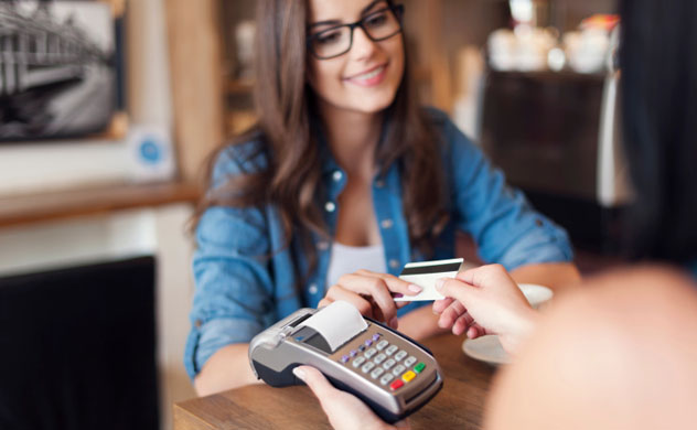 Your restaurant must accept credit cards