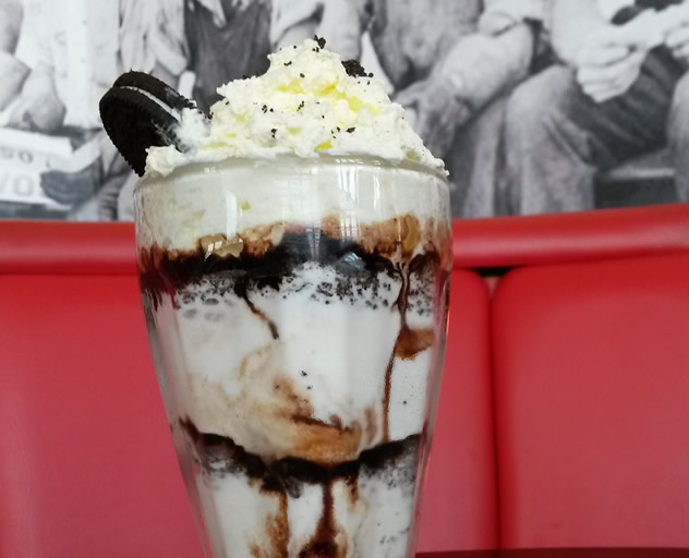A milkshake at Ed’s Diner. Photo courtesy of the restaurant.