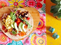 Breakfast burrito at Off The Wall