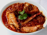 Crab curry from Capsicum at the Britannia Hotel