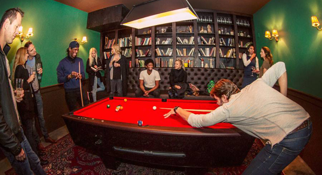 One of the pool tables. Photo by Laura McCullagh.