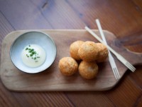Bocca arancini with aioli