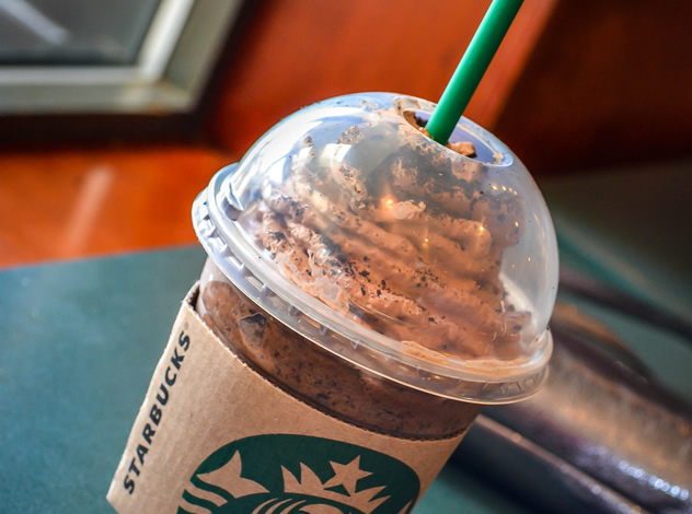 Cookie crumble frappuccino at Starbucks. Photo by m01229.