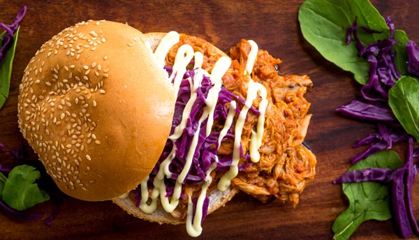 A pulled pork burger. Photo courtesy of the restaurant.