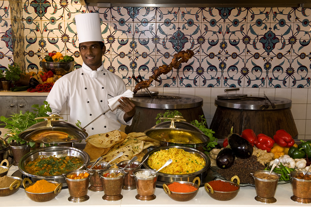 The buffet at The Ocean Terrace at The Oyster Box Hotel. Photo courtesy of the restaurant.