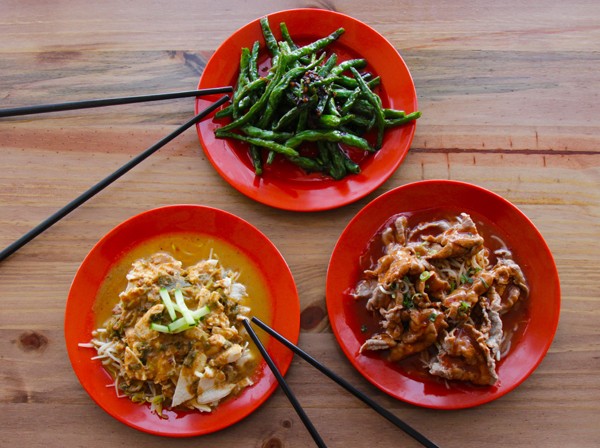 Three dishes at Emma Chen's PRON. Photo by Rupesh Kassen.