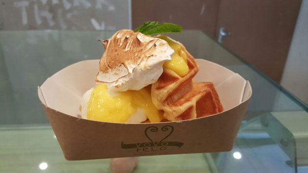 The Il Limone waffle at Vovo Telo. Photo courtesy of the restaurant.