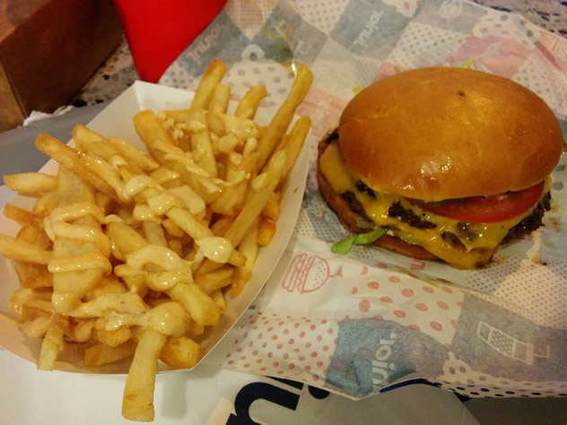 A burger and fries at Junior. Photo courtesy of the restaurant.