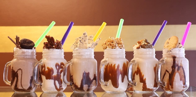 A view of the all the milkshakes made by My Sugar restaurant. Photo courtesy of the restaurant.