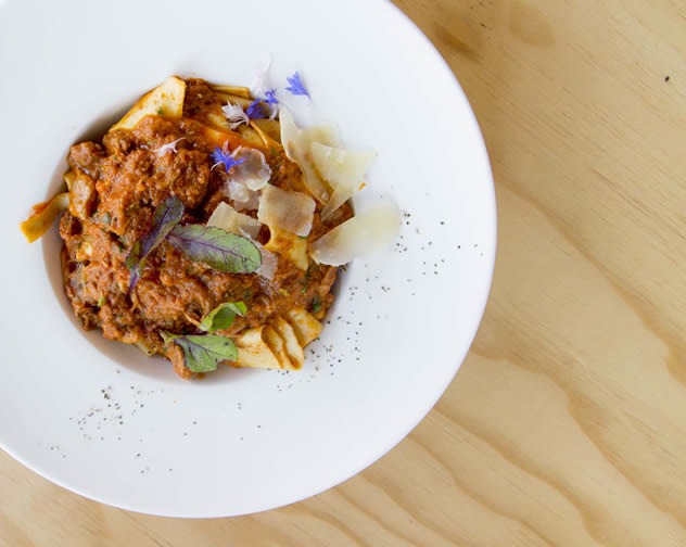 Wild boar ragu at The National Eatery. Photo courtesy of the restaurant.