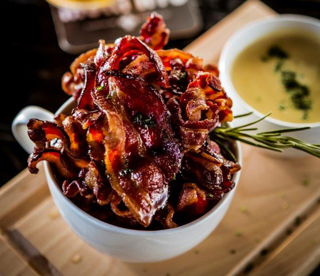The cup o' bacon at Dropkick Murphy's. Photo courtesy of the restaurant.