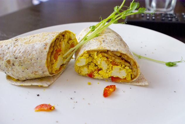 A burrito from the  Plant Cafe in Cape Town. Photo courtesy of the restaurant.