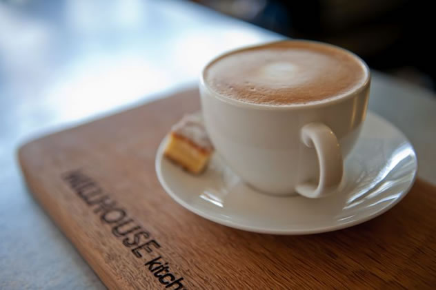 Coffee and a biscuit at The Millhouse Kitchen. Photo courtesy of the restaurant.