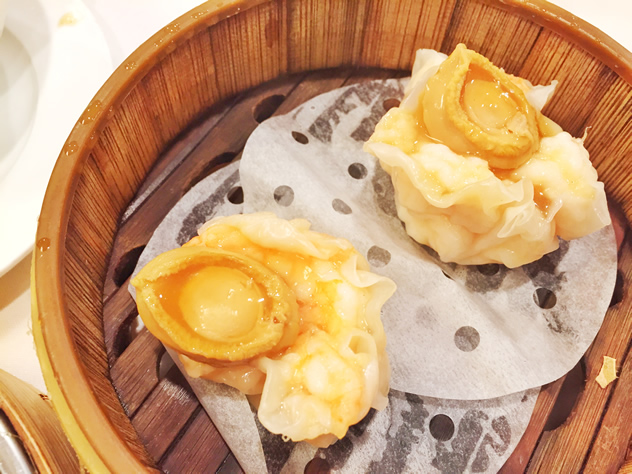Abalone dumplings at the Chinese mid-autumn harvest festival in New York