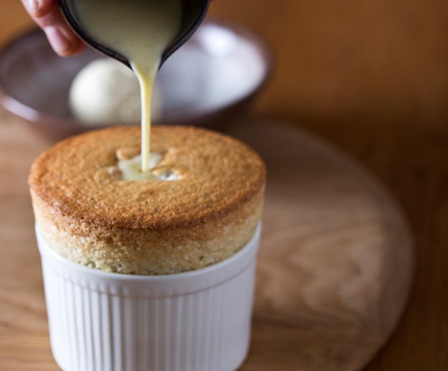 Jordan is known for it's spectacular soufflés. Ordinarily made with sugar – not salt. Photo supplied.
