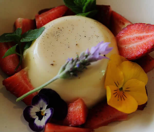 A strawberry dessert at Karoux. Photo courtesy of the restaurant.