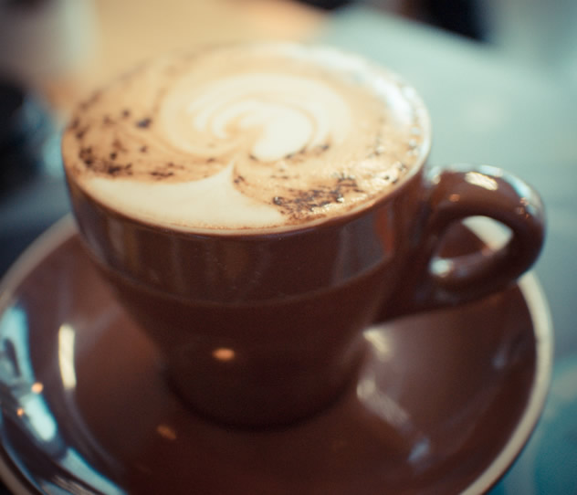 A freshly brewed cup of coffee at Hard Pressed Café. Photo courtesy of the restaurant.
