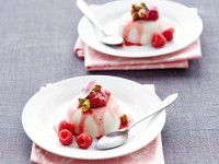 Rose water panna cotta