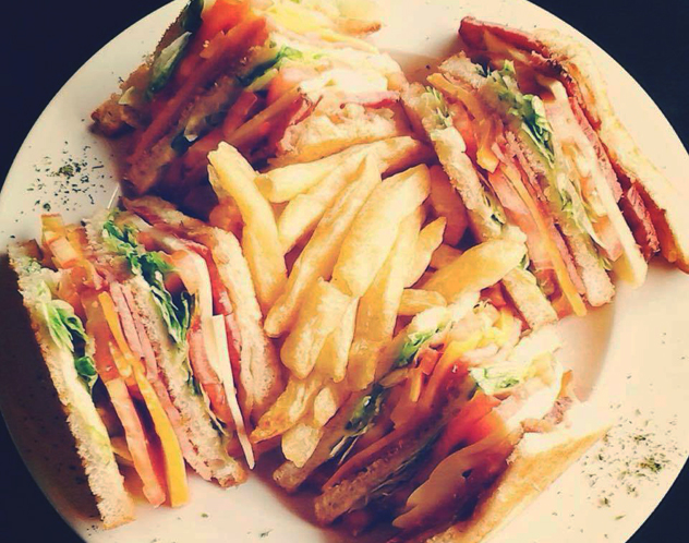 Starlite Diner sandwich and chips