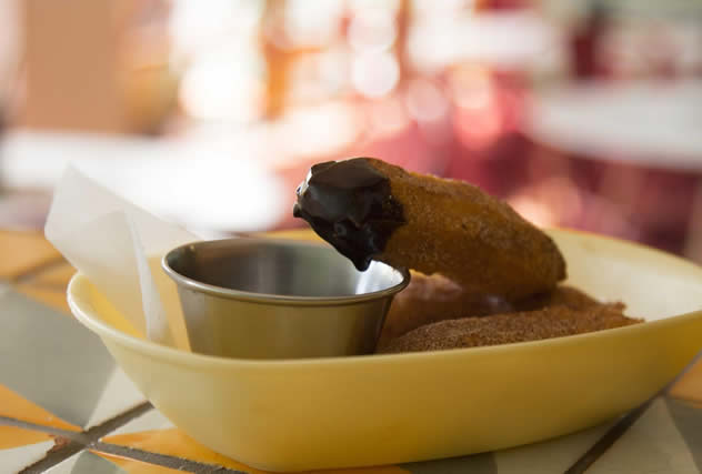 Churros and chocolate sauce make a perfect end to the meal at Baha Taco. Photo courtesy of the Rupesh Kassen.