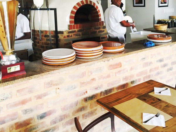 The pizza oven at Alfie's Pizzeria. Photo: supplied.