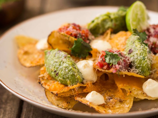 The spiced nachos at Tuk Tuk Microbrewery in Franschhoek. Photo courtesy of the restaurant.