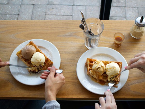 Waffles at The Creamery in Newlands. Photo supplied.