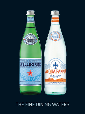 San Pellegrino and Acqua Panna waters