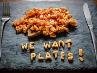 We want plates