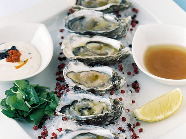 Oysters at Aqua. Photo supplied.