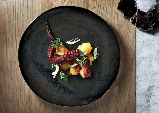 The blackened octopus with paprika potato. Photo supplied.