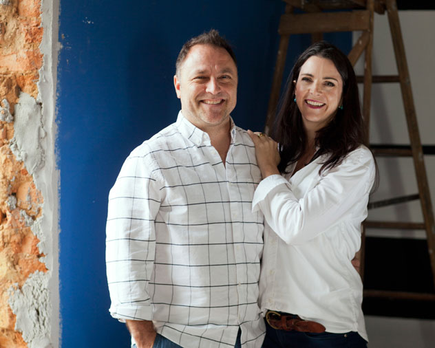 Owners Nigel and Sarah overcame a slew of challenges with the building - but at least, they say, the wiring should now be foolproof. Photo supplied.