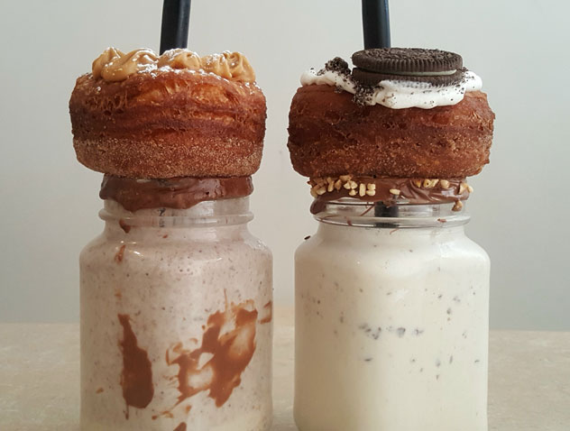 The maniacs at XO are now putting cronuts atop milkshakes. Photo supplied.