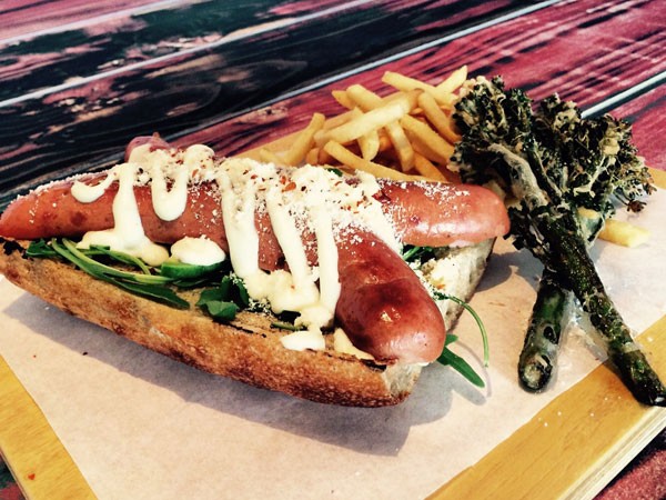 A hot dog at Café Racer in Somerset West. Photo supplied.