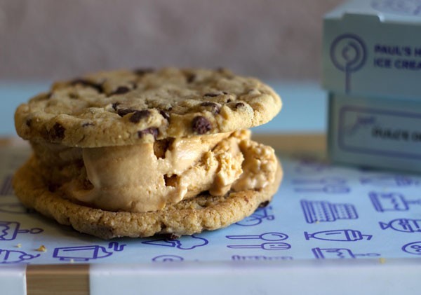 An ice cream cookie sandwich from Paul's. Photo supplied.