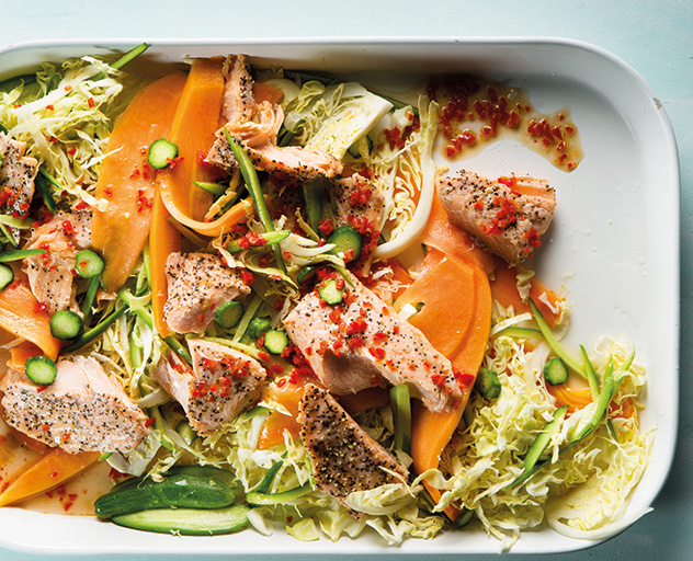 Hot-smoked-trout-salad
