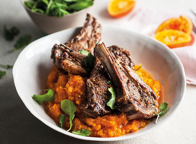 Barbecue-spiced lamb chops. Photo by Toby Murphy.