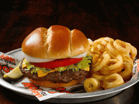 Hooters-cheese-burger-with-fries