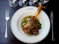 a dish prepared and served at La Tete