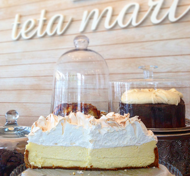 Teta Mari's lemon meringue pie. Photo by Kate Liquorish.