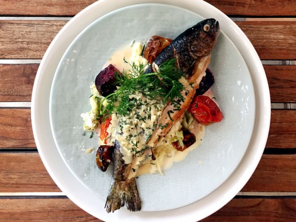 The pan-fried baby trout. Photo courtesy of the restaurant. 