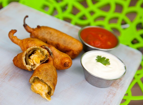 The chilli poppers at Mexican Fresh, served with salsa and sour cream. Photo supplied.
