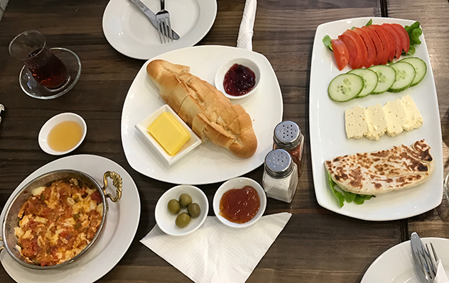 The affordable Turkish breakfast at Galata