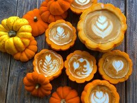 Coffee in a pumpkin